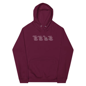 TiL Bio-Raglan-Hoodie BURGUNDY