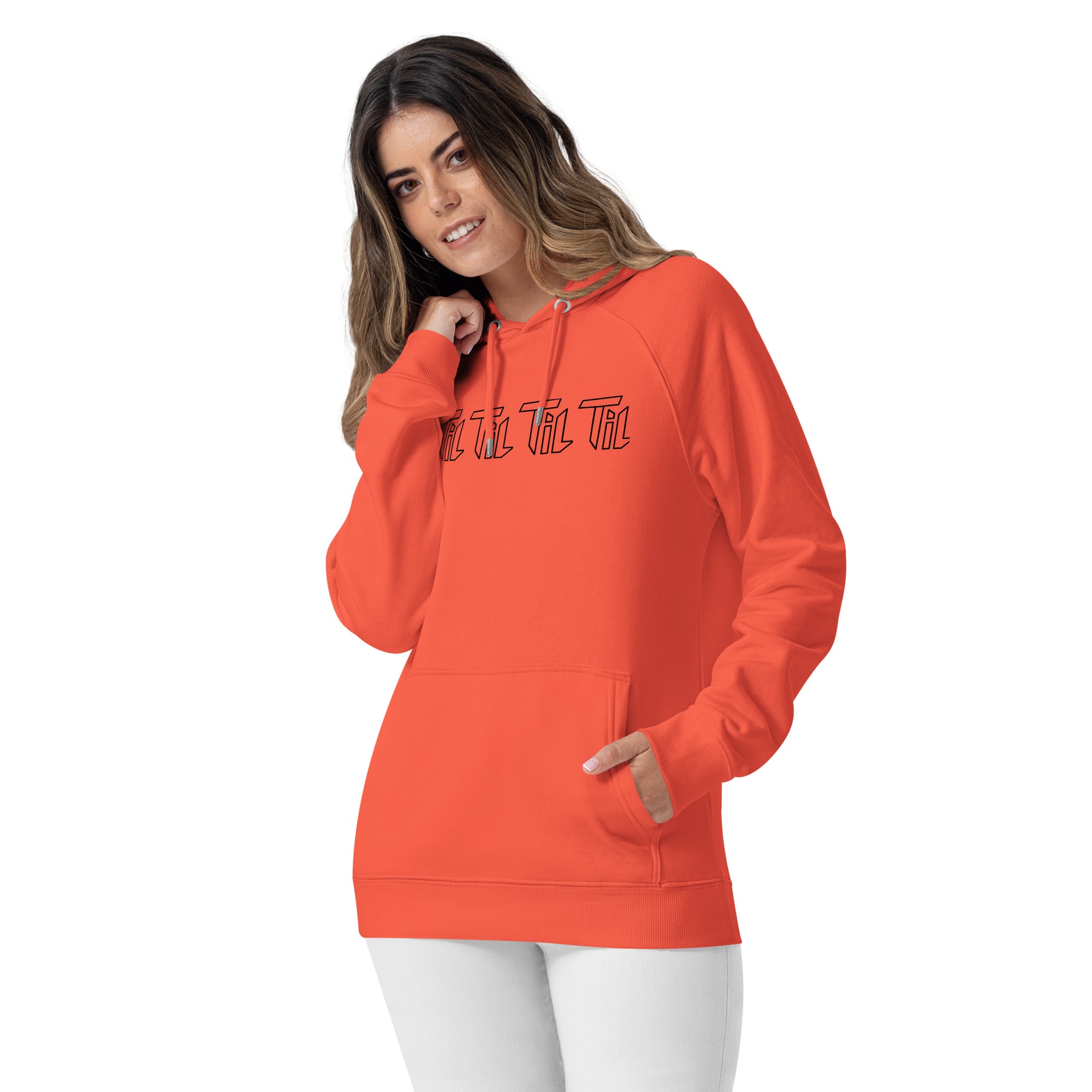 TiL Bio-Raglan-Hoodie ORANGE