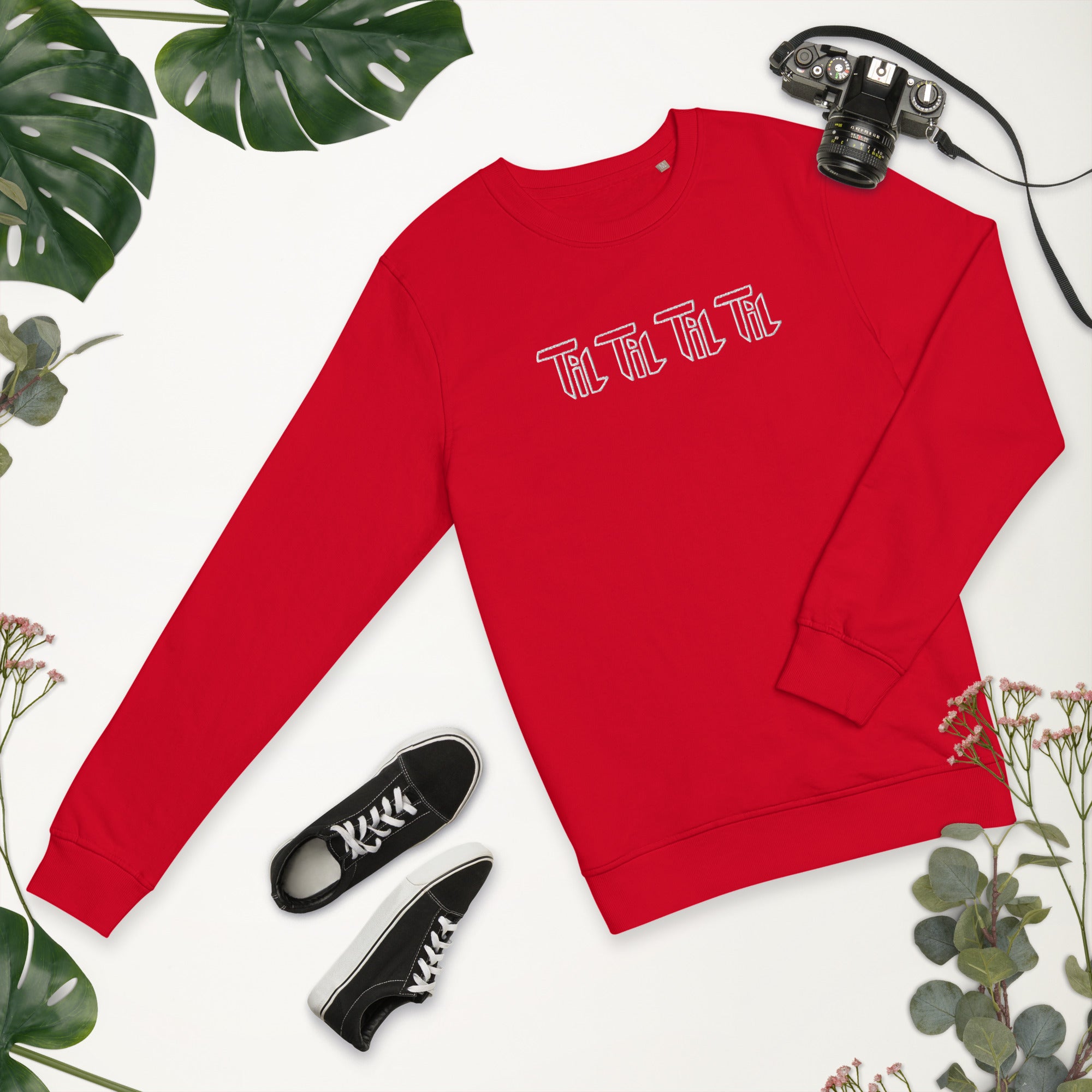 Unisex Bio-Pullover RED & GREEN